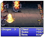 Batalla por turnos en Final Fantasy I